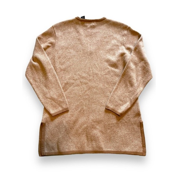 Liz Claiborne Merino Wool Blend V-neck Knit Sweater Women's Brown L - Picture 2 of 10